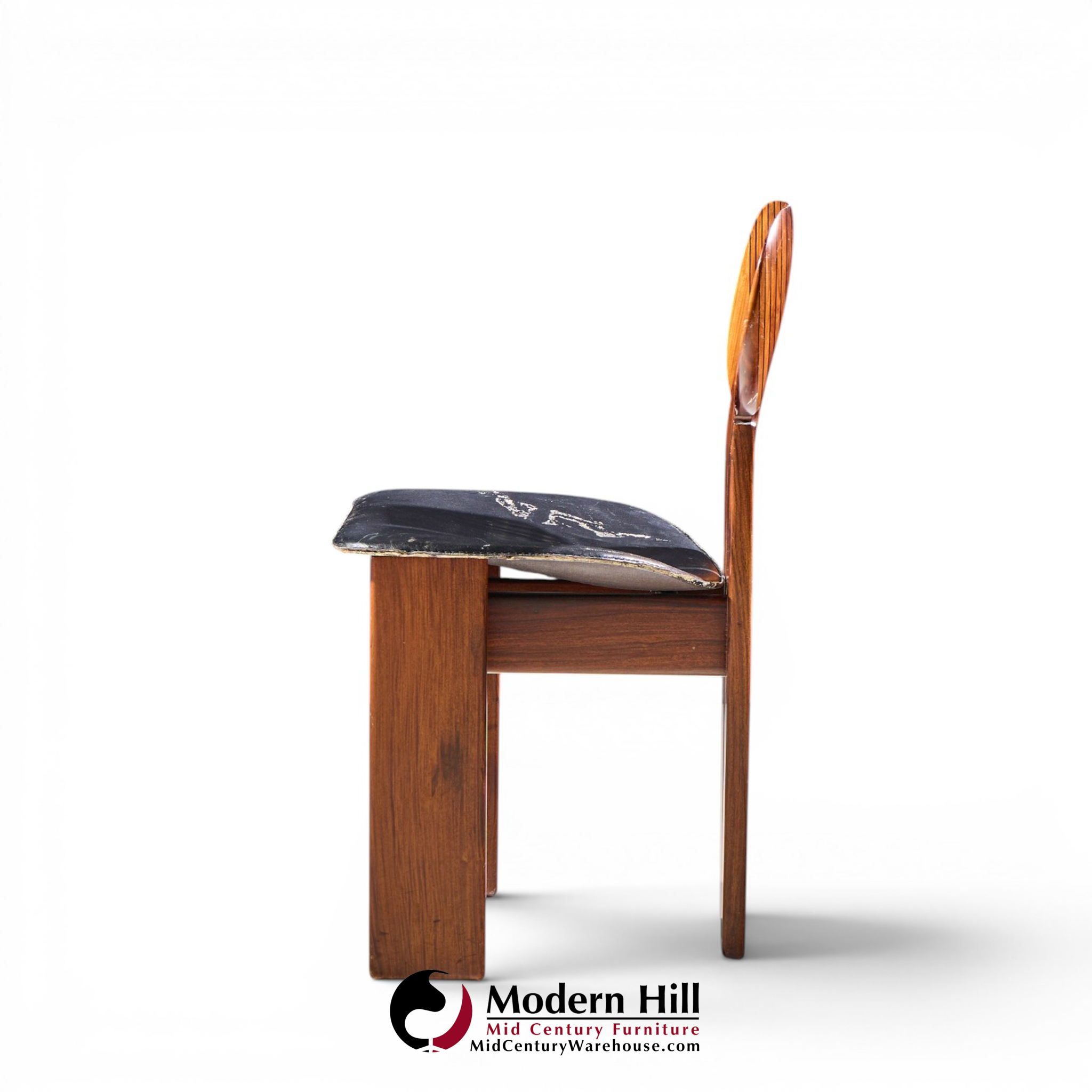 afra & tobia scarpa for maxalto africa mid century chairs - pair