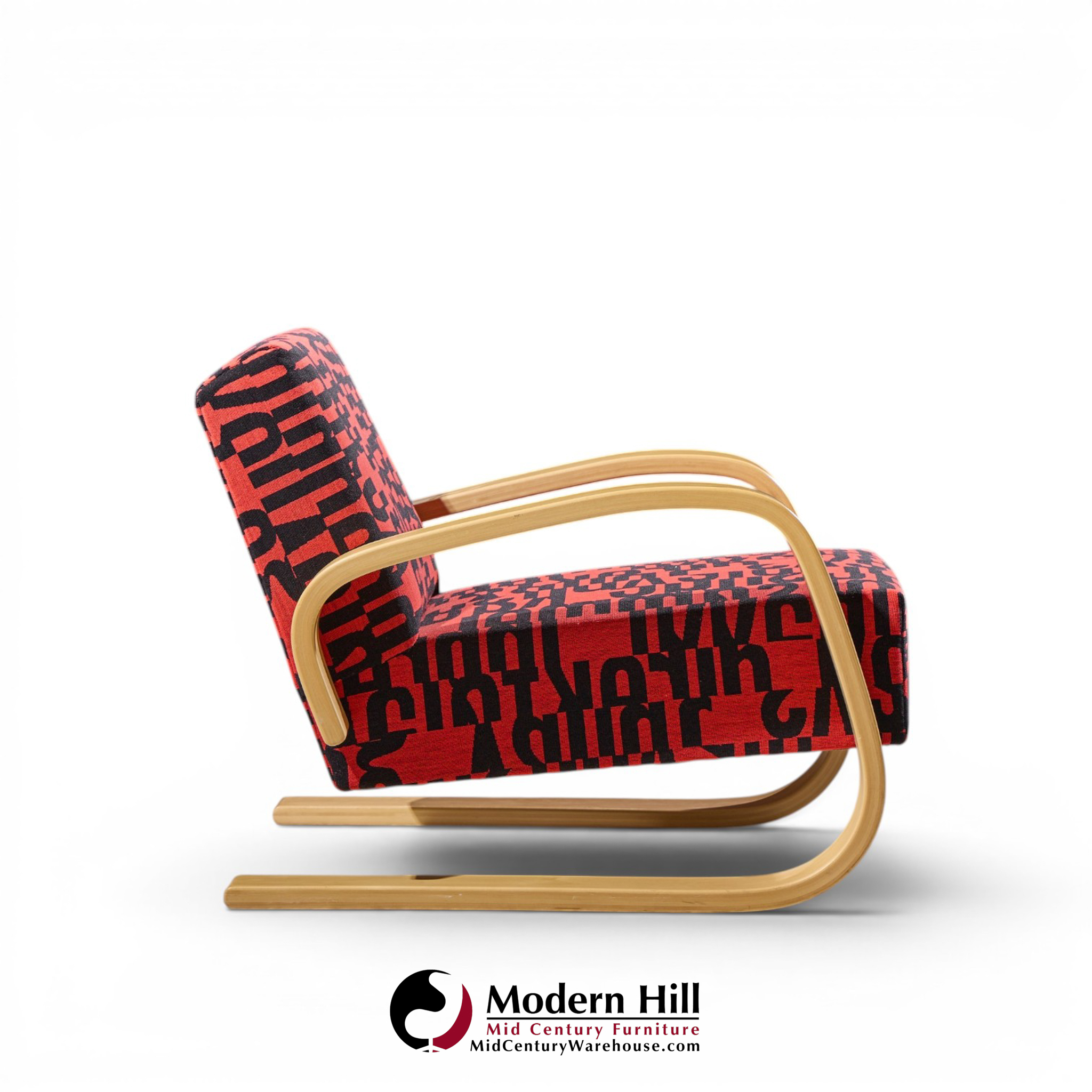 alvar aalto armchair 400 tank mid century bentwood lounge chairs - pair