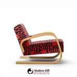 alvar aalto armchair 400 tank mid century bentwood lounge chairs - pair