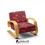 alvar aalto armchair 400 tank mid century bentwood lounge chairs - pair