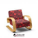 alvar aalto armchair 400 tank mid century bentwood lounge chairs - pair