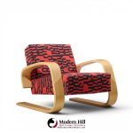 alvar aalto armchair 400 tank mid century bentwood lounge chairs - pair