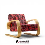 alvar aalto armchair 400 tank mid century bentwood lounge chairs - pair