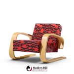alvar aalto armchair 400 tank mid century bentwood lounge chairs - pair