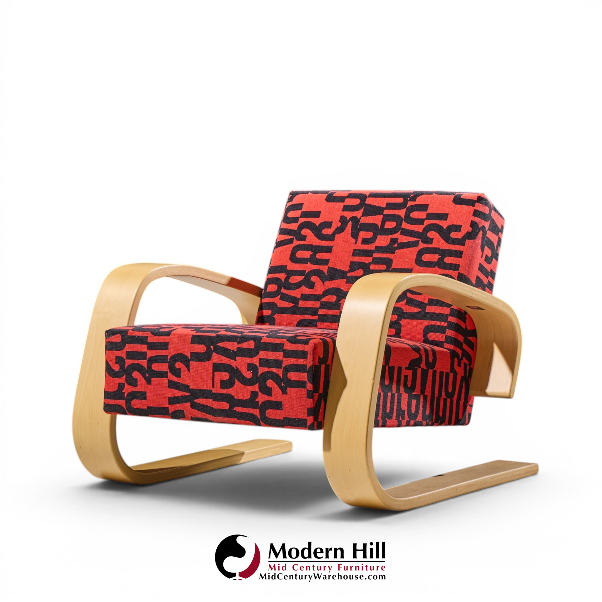alvar aalto armchair 400 tank mid century bentwood lounge chairs - pair