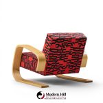 alvar aalto armchair 400 tank mid century bentwood lounge chairs - pair