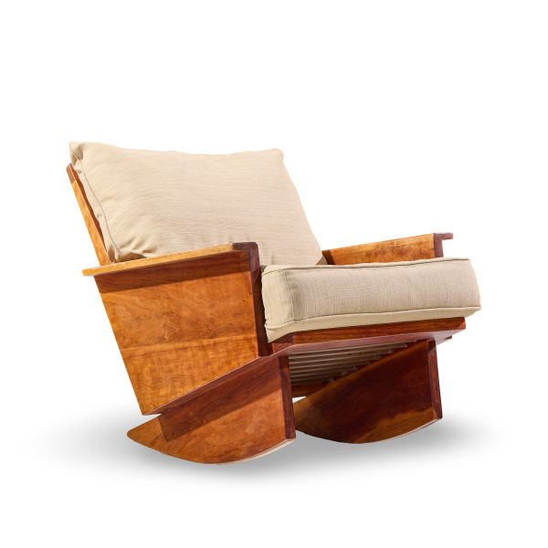 arden riddle s308-r mid century walnut rocking chair