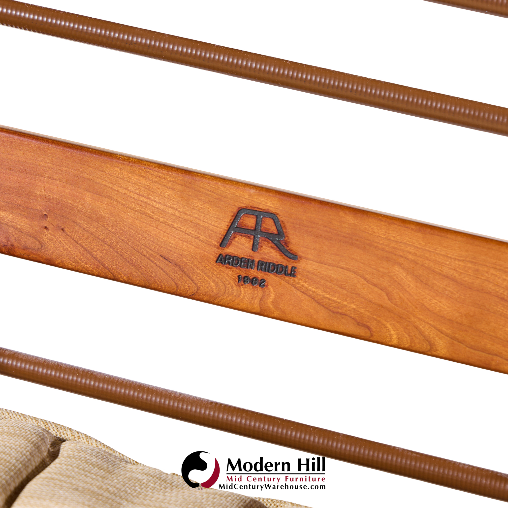 arden riddle s308-r mid century walnut rocking chair