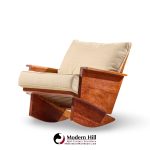 arden riddle s308-r mid century walnut rocking chair