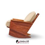 arden riddle s308-r mid century walnut rocking chair