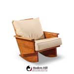 arden riddle s308-r mid century walnut rocking chair