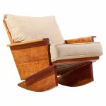 arden riddle s308-r mid century walnut rocking chair