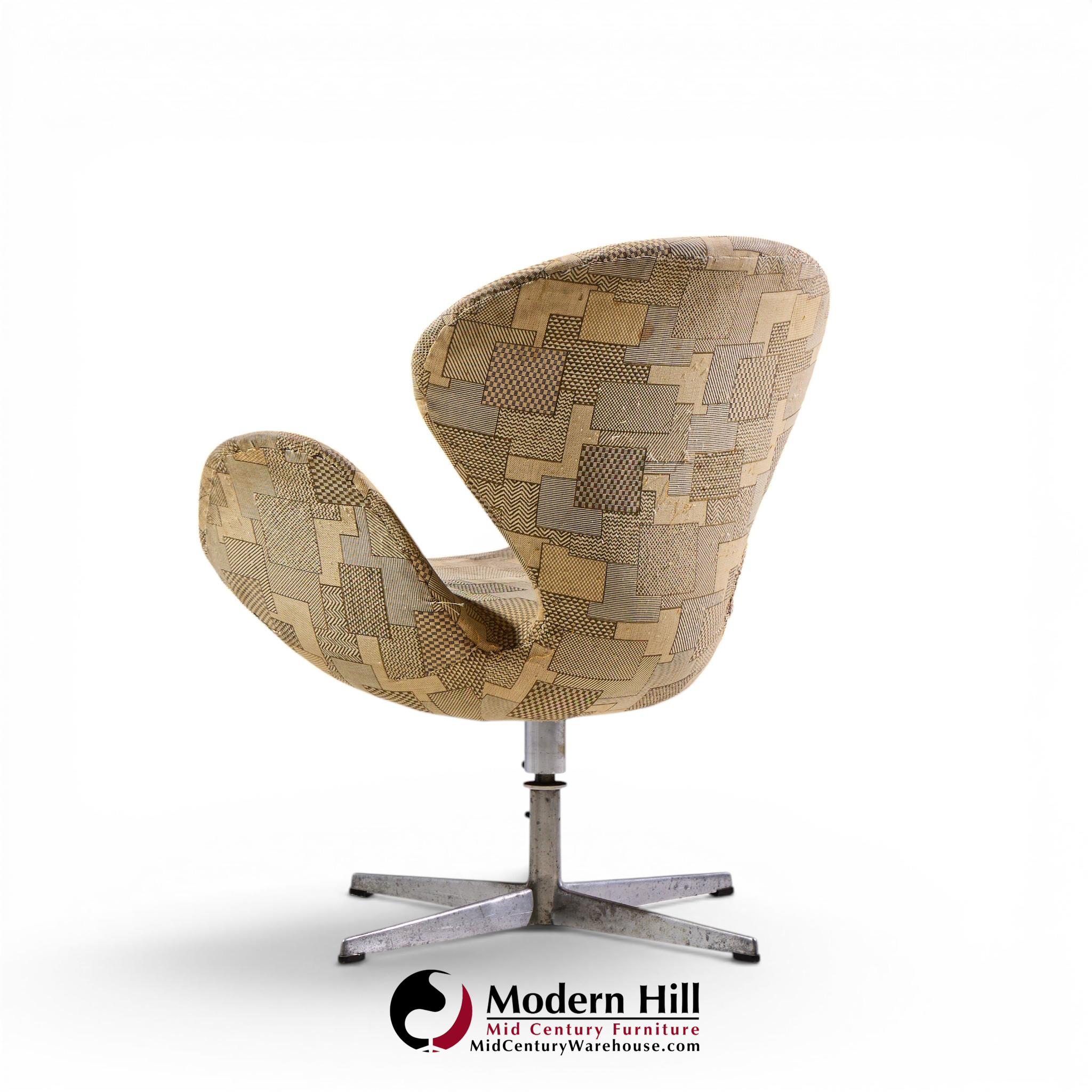 arne jacobsen for fritz hansen mid century swan chairs - set of 4