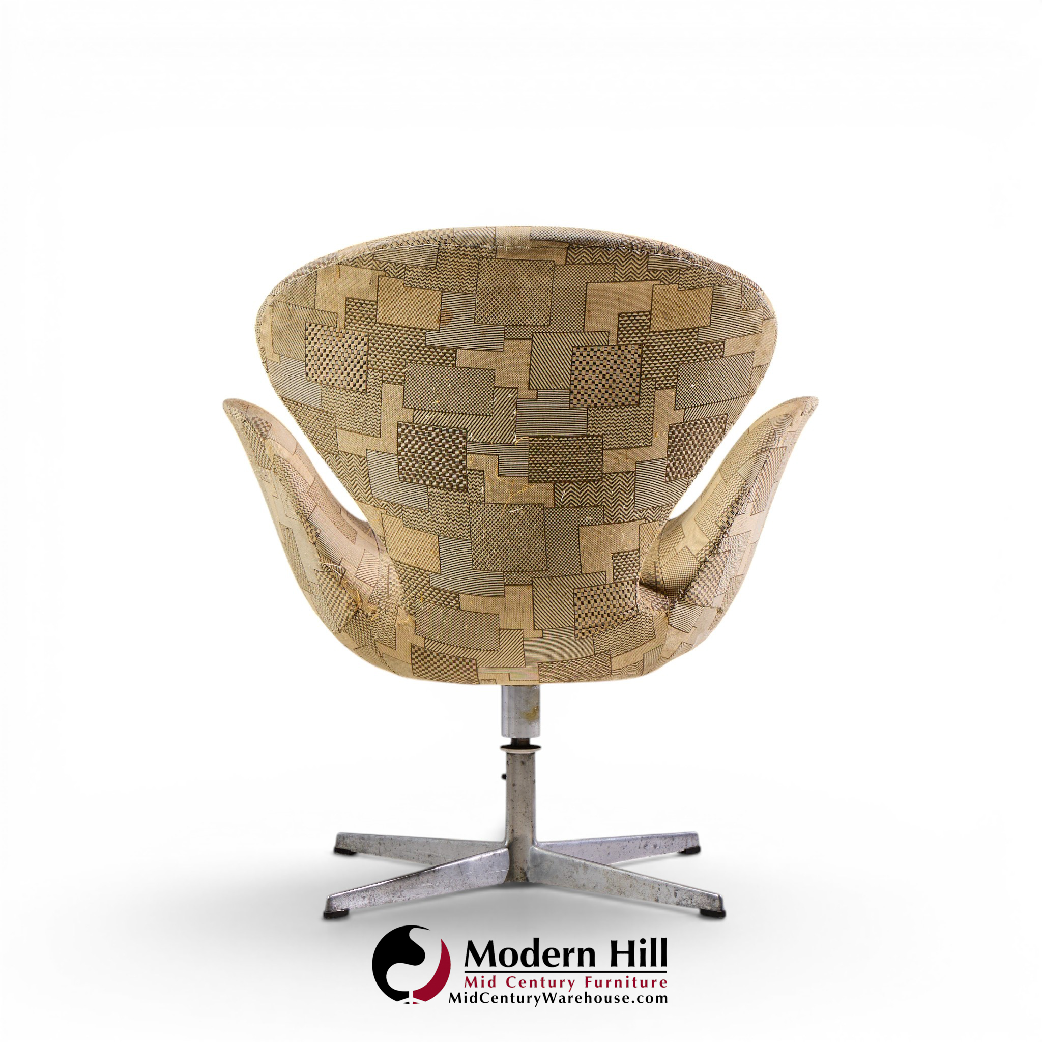 arne jacobsen for fritz hansen mid century swan chairs - set of 4