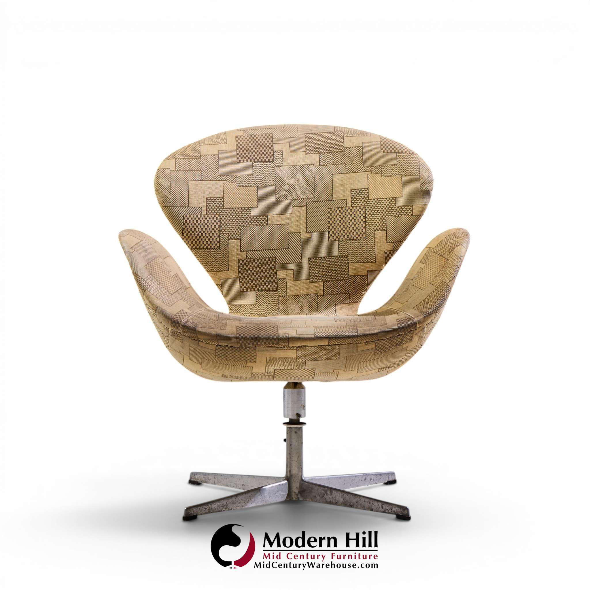 arne jacobsen for fritz hansen mid century swan chairs - set of 4