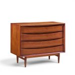 arne vodder for sibast mid century danish teak 4 drawer dresser