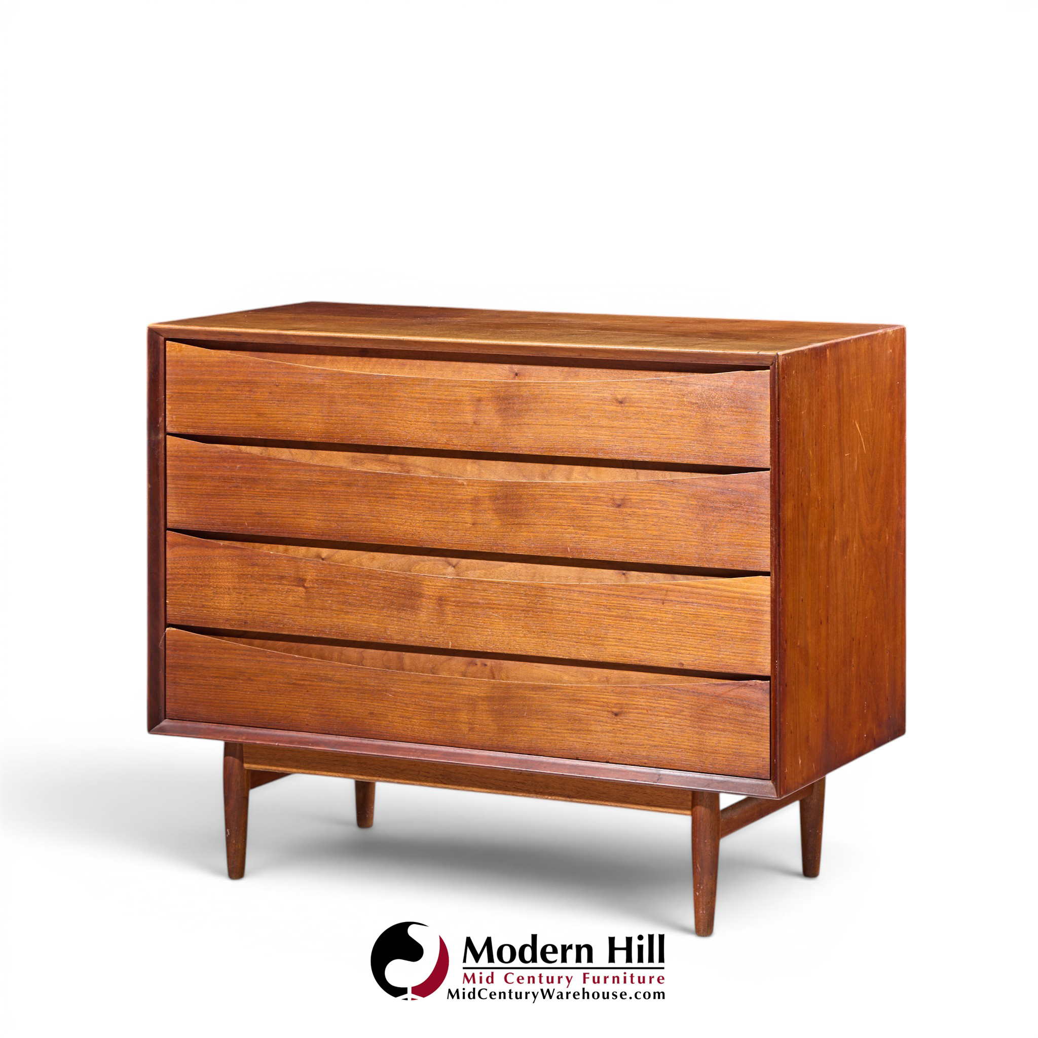 arne vodder for sibast mid century danish teak 4 drawer dresser