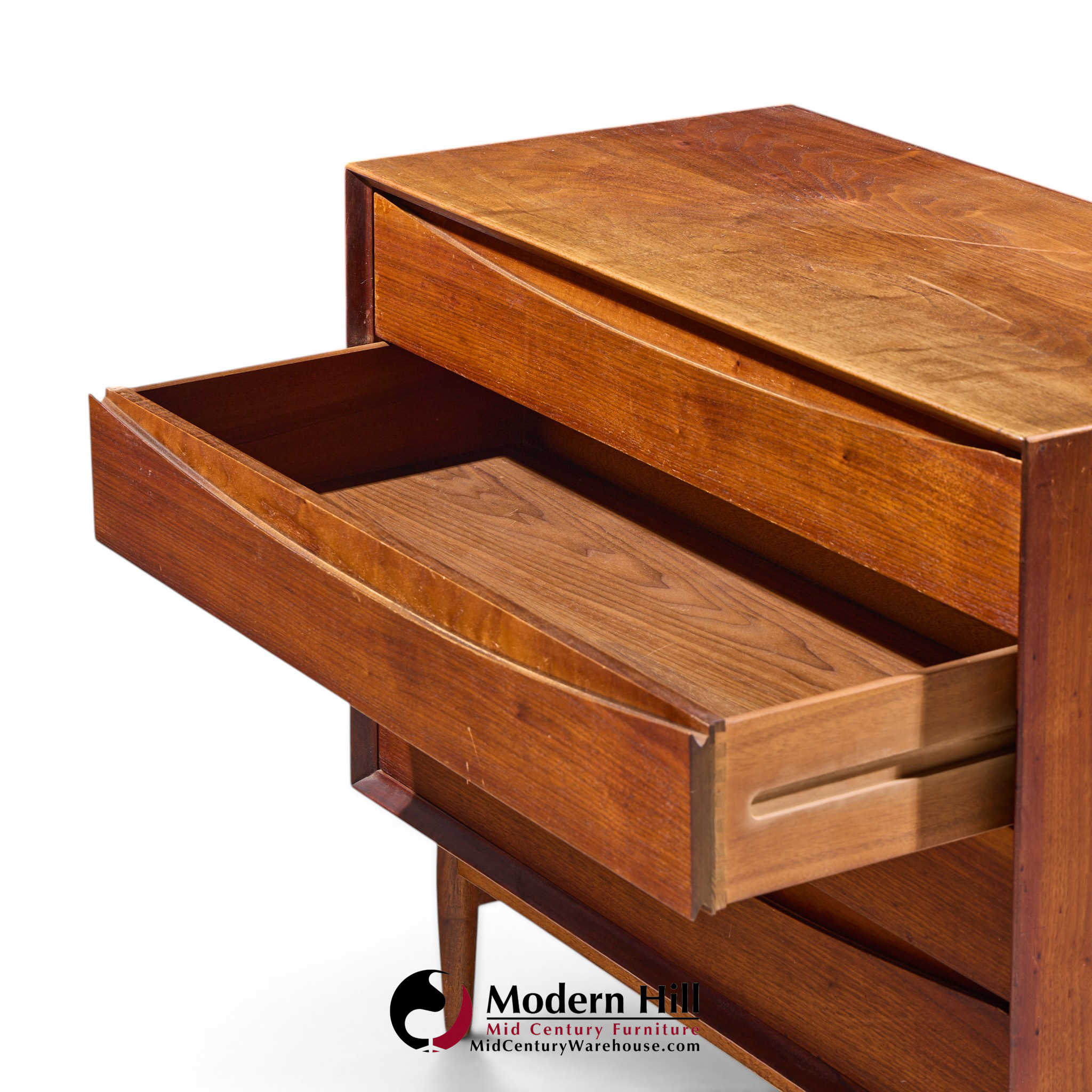 arne vodder for sibast mid century danish teak 4 drawer dresser