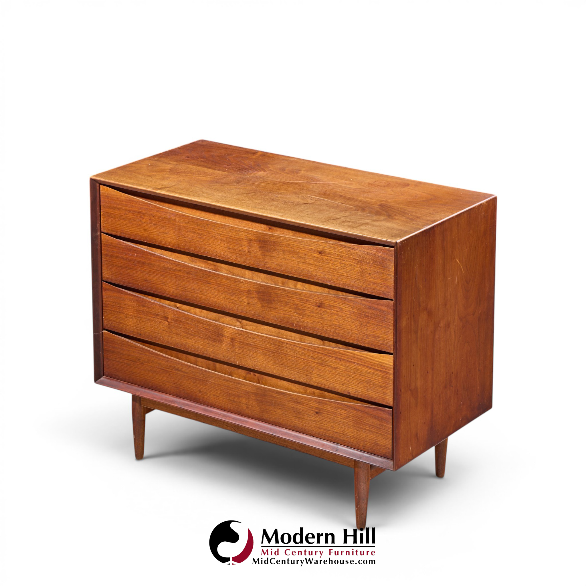 arne vodder for sibast mid century danish teak 4 drawer dresser