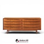 arne vodder for sibast triennale mid century danish teak 8 drawer dresser