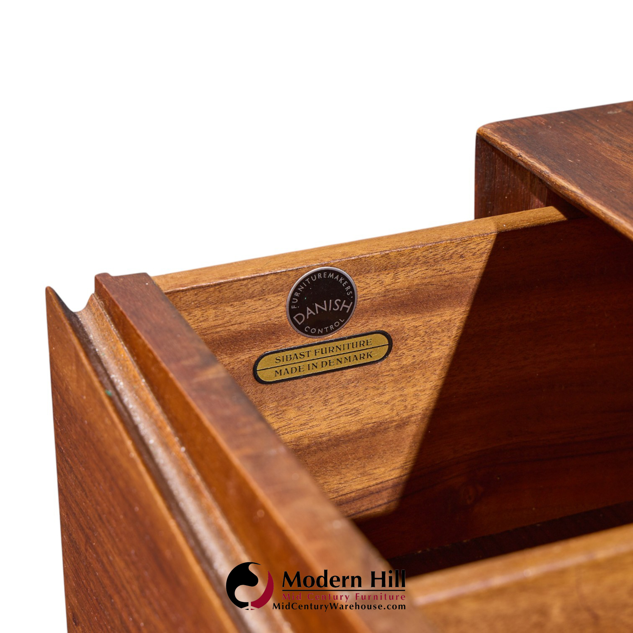 arne vodder for sibast triennale mid century danish teak 8 drawer dresser