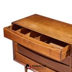 arne vodder for sibast triennale mid century danish teak 8 drawer dresser