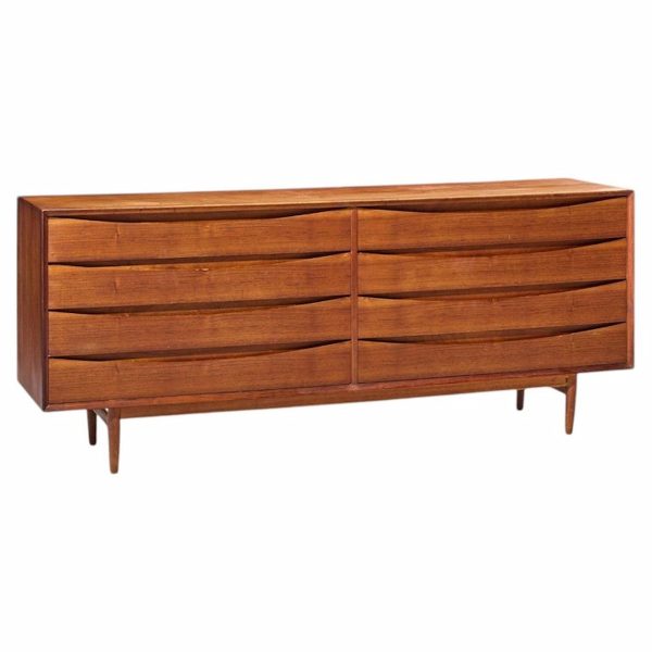 arne vodder for sibast triennale mid century danish teak 8 drawer dresser