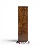 bernhard rohne for mastercraft mid century burlwood and acid etched brass armoire dresser