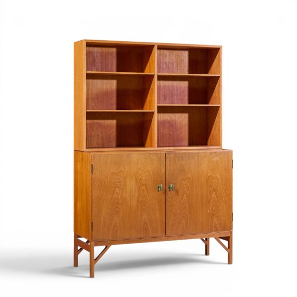 børge mogensen model a232 mid century danish oak china cabinet credenza hutch