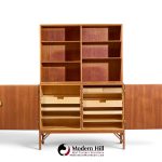 børge mogensen model a232 mid century danish oak china cabinet credenza hutch