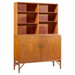 børge mogensen model a232 mid century danish oak china cabinet credenza hutch