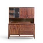 broyhill brasilia mid century offset buffet and hutch