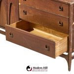 broyhill brasilia mid century offset buffet and hutch