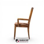 broyhill brasilia mid century walnut arm dining chair