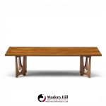 broyhill brasilia mid century walnut coffee table