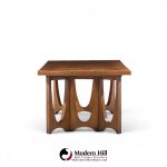 broyhill brasilia mid century walnut coffee table