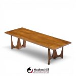 broyhill brasilia mid century walnut coffee table