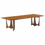broyhill brasilia mid century walnut coffee table