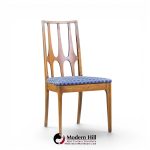 broyhill brasilia mid century walnut dining chairs - set of 6