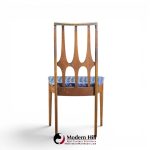 broyhill brasilia mid century walnut dining chairs - set of 6