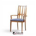 broyhill brasilia mid century walnut dining chairs - set of 6