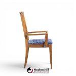 broyhill brasilia mid century walnut dining chairs - set of 6