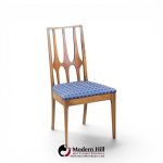 broyhill brasilia mid century walnut dining chairs - set of 6