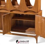 broyhill brasilia mid century walnut room divider