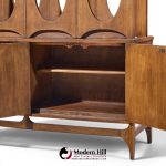 broyhill brasilia mid century walnut room divider