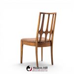 broyhill brasilia mid century walnut side dining chair