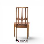 broyhill brasilia mid century walnut side dining chair