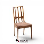 broyhill brasilia mid century walnut side dining chair