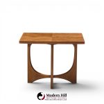 broyhill brasilia mid century walnut side tables - pair