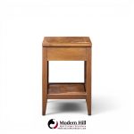 broyhill brasilia mid century walnut and brass nightstand